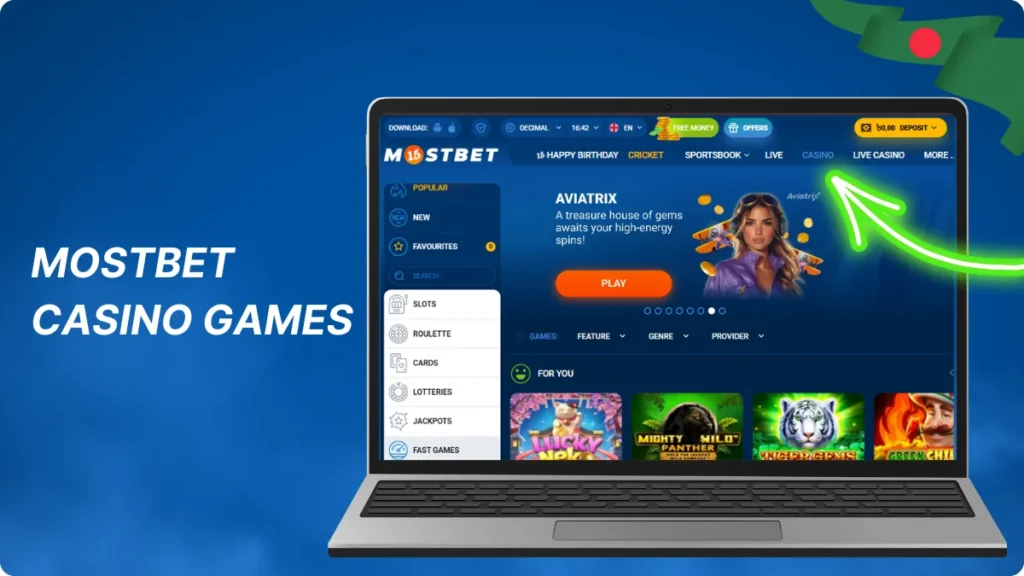 Mostbet Online Casino Games