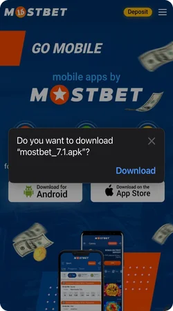 Mostbet app install